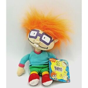 New w/ Tags 1997 Rugrats 7" Chuckie Soft Plush by Applause, Nickelodeon, Vintage